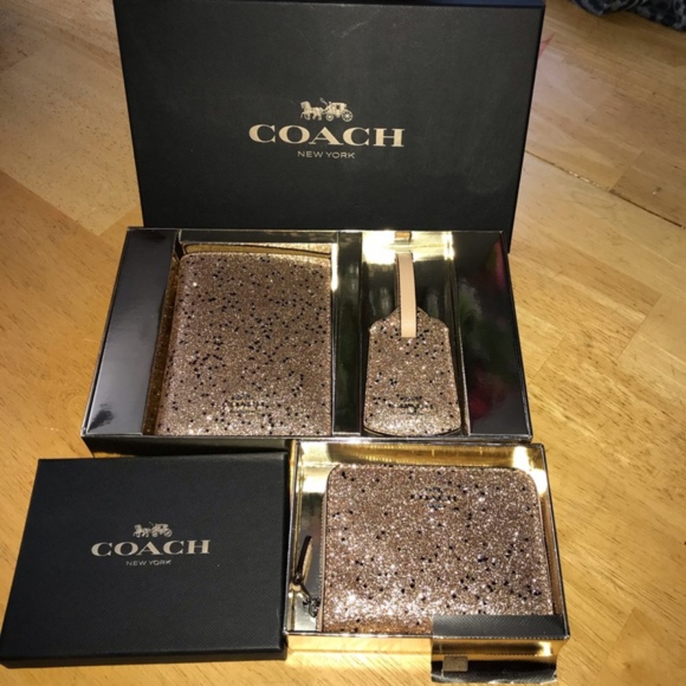 Coach Wallet, Passport Holder & Luggage Tag NWT